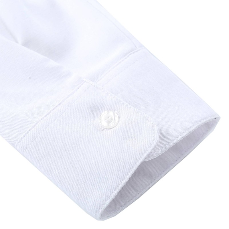 Bienzoe Boy's School Uniform Long Oxford Shirt -