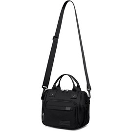 TuErCao Small Lunch Bag Lightweight Insulated Lunch Box for Women Work Portable Soft Cooler for Picnic Travel Road Trips, Loncheras para Mujer, Black