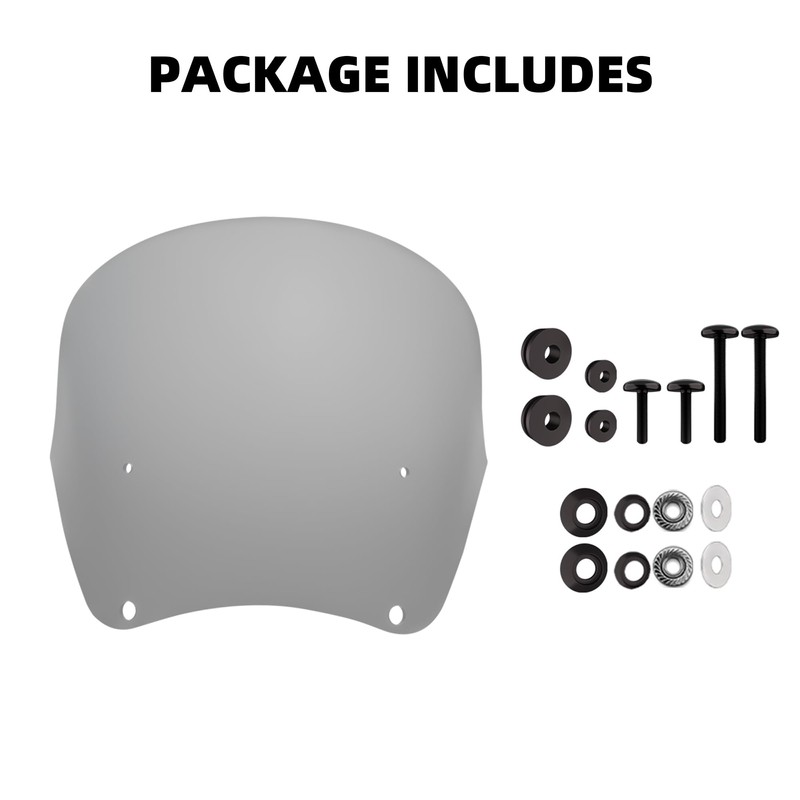 FATECIM 13" Smoke Windscreen Windshield for Harley Dyna FXDXT T-Sport