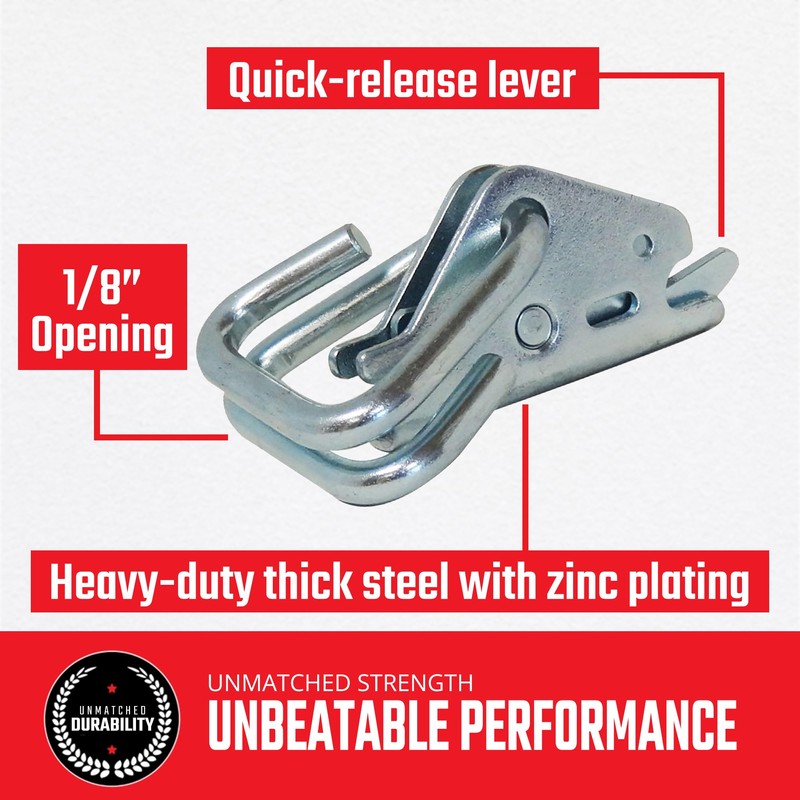 SNAP-LOC E Track Hook-Ring Adaptor, E Track Tie Downs For