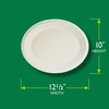 Hefty EcoSave Disposable Oval Platters, Made from Plant Based Materials,