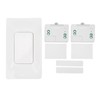 Wireless Light Switch Kit Self Powered 433MHZ Remote Control Waterproof