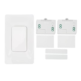 Wireless Light Switch Kit Self Powered 433MHZ Remote Control Waterproof Wall Switch AC110V‑230V