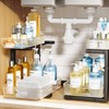 2 Pack Under Sink Organizer, 2-Tier Pull Out Cabinet Organizer,