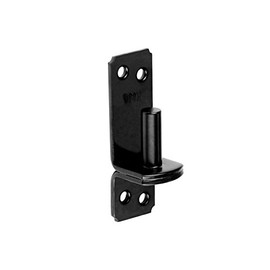 DMX - Hinge Holder, Gate Blocks, Plate Hooks, Door Hinges Repair Kit for Wooden Doors, Garden Gates with Door Hinges, Shop Laws, Gate Hinges, Cross Hangings, Door Lifters, Pack of 1 - C - Black, 11 x