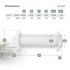 Vent Systems 4'' Inch Plastic Adjustable Through Wall Ventilation Kit