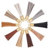 PH PandaHall 10 Pcs Leather Tassels 10 Colors Imitation Leather