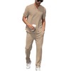 FZNHQL Men's Sportswear Tracksuit Set 2-piece Outfits for Men Style