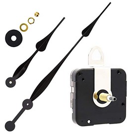 Youngtown 12888 High Torque Long Shaft Clock Movement Mechanism with 12 Inch Long Spade Hands Total Shaft Length 1-3/32 inches