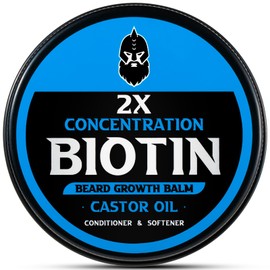 First Melody Beard Balm, 2X Thickening Biotin, with Castor Oil and Argan & Jojoba Oils, Promotes Beard Growth, Styles, Strengthens & Softens Beards & Mustaches, 2 Ounce, CEDARWOOD