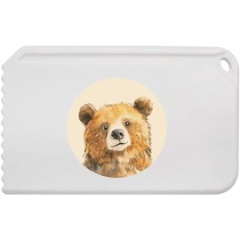Azeeda 'Cute Brown Bear' Plastic Ice Scraper (IC00042365)