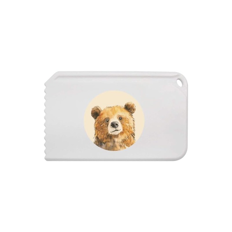 Azeeda 'Cute Brown Bear' Plastic Ice Scraper (IC00042365)