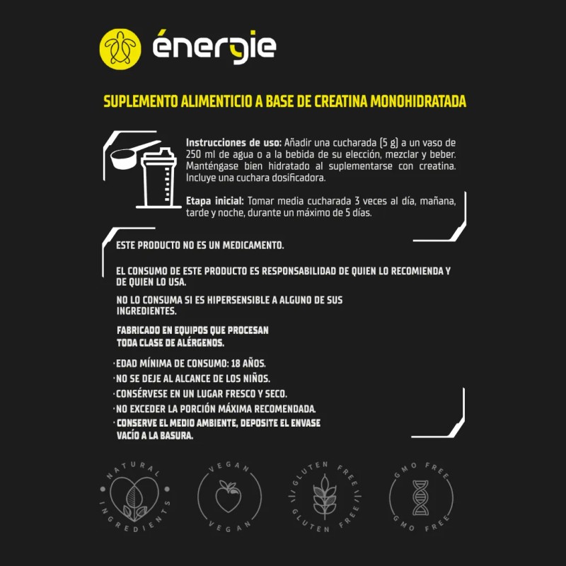 Creatina Monohidratada Micronizada 500gr