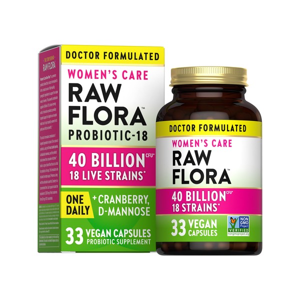 Nature's Truth Raw Flora Probiotics for Women | 40 Billion