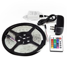 RV LED Camper Awning Boat 3528 16' Light Set w/IR Remote 24 Key RGB 16' ft Waterproof