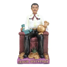 Ebros Jesus Malverde Statue Angel Of The Poor Sinaloa Figurine 6.25"Tall