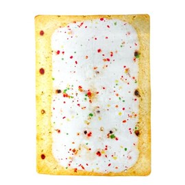 Pop's Parts Plus Strawberry Toaster Pastry Blanket | 55 x 80 Inch Realistic Food Blanket | Breakfast Blanket | Funny Blanket Toaster Pastry Strawberry