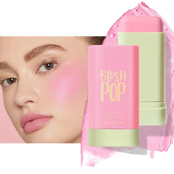 Blush Stick Pigmented Cream Stick, Conceal & Contour Blush Makeup