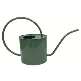 Gardener Select (W2K08PG) Metal Watering Can - Modern Indoor & Outdoor Watering Pot with Handle & Long Spout for Flowers/Plants (2 Liter, Green)