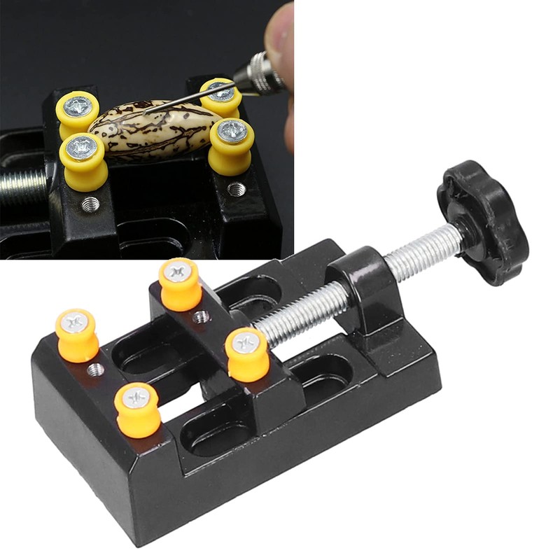 Craft Carving Bed Tool, Aluminum Alloy Portable Mini Drill Press