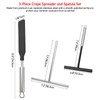 Crepe Spreader & Spatula Set, 3-Piece Offset T-Shaped 7" &
