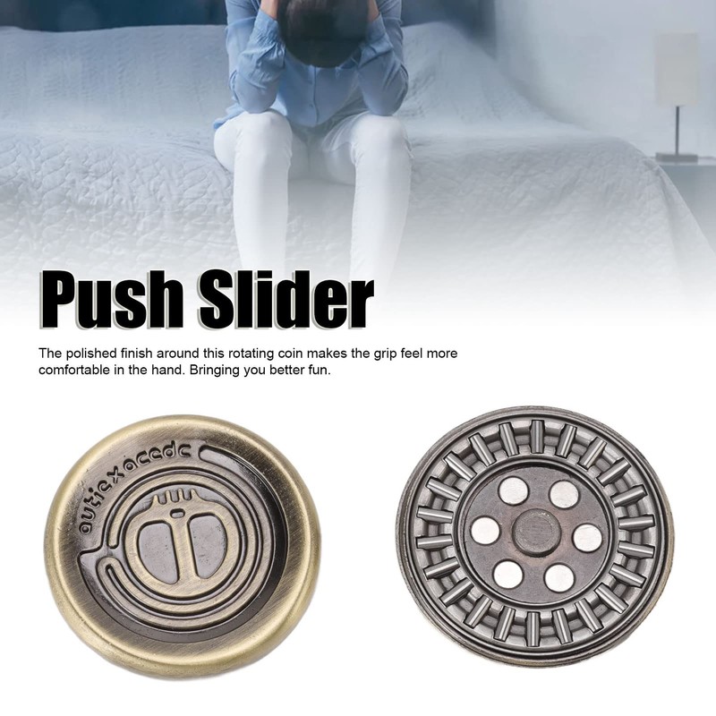 Magnetic Push Slider, Stress Relief Fingertip Toy, Lightweight & Compact