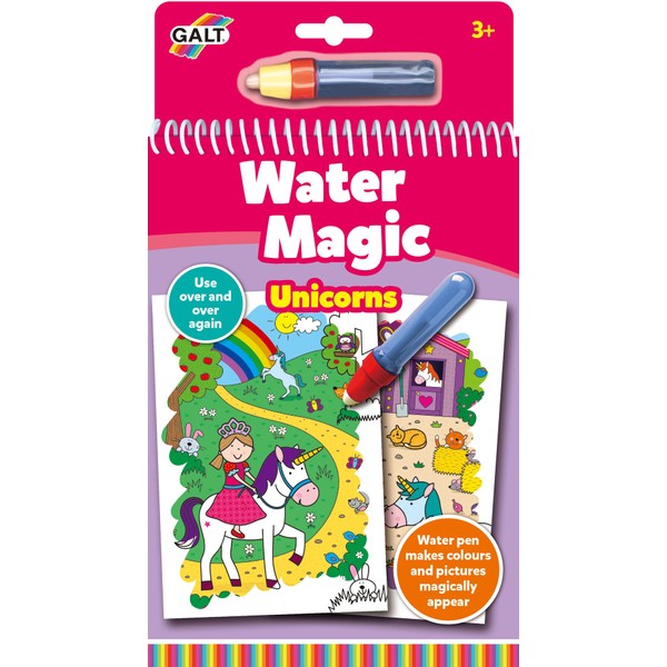 Galt Toys, Water Magic - Unicorns, Colouring Books for Children, Ages 3 Years Plus