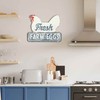 Fresh Farm Eggs Metal Sign - Vintage Farmhouse Kitchen Sign