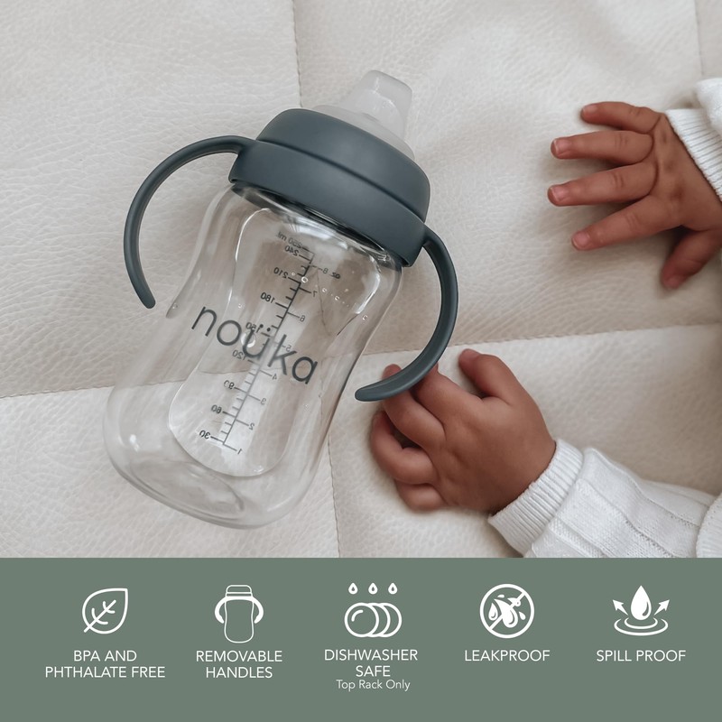 nouka Soft Spout Tritan Sippy Cup | Leak Proof and