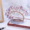 Nupuyai 4.5-5.2" Copper Wire Healing Crystal Money Tree for Good