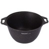 Cooking Pot Aluminum Pot with Glass Lid "Granit ultra" Cookware