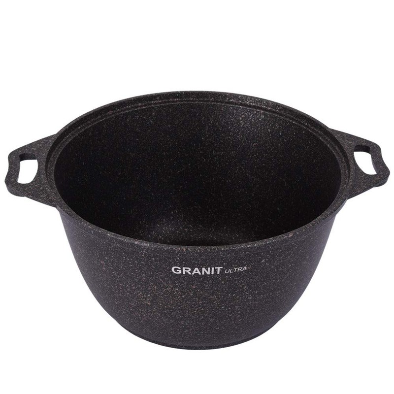 Cooking Pot Aluminum Pot with Glass Lid "Granit ultra" Cookware