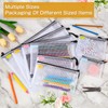 Pack of 15 Document Wallets A4/A5/A6/B4/B5/B6/B8/Bill, Transparent Document Bag, Waterproof