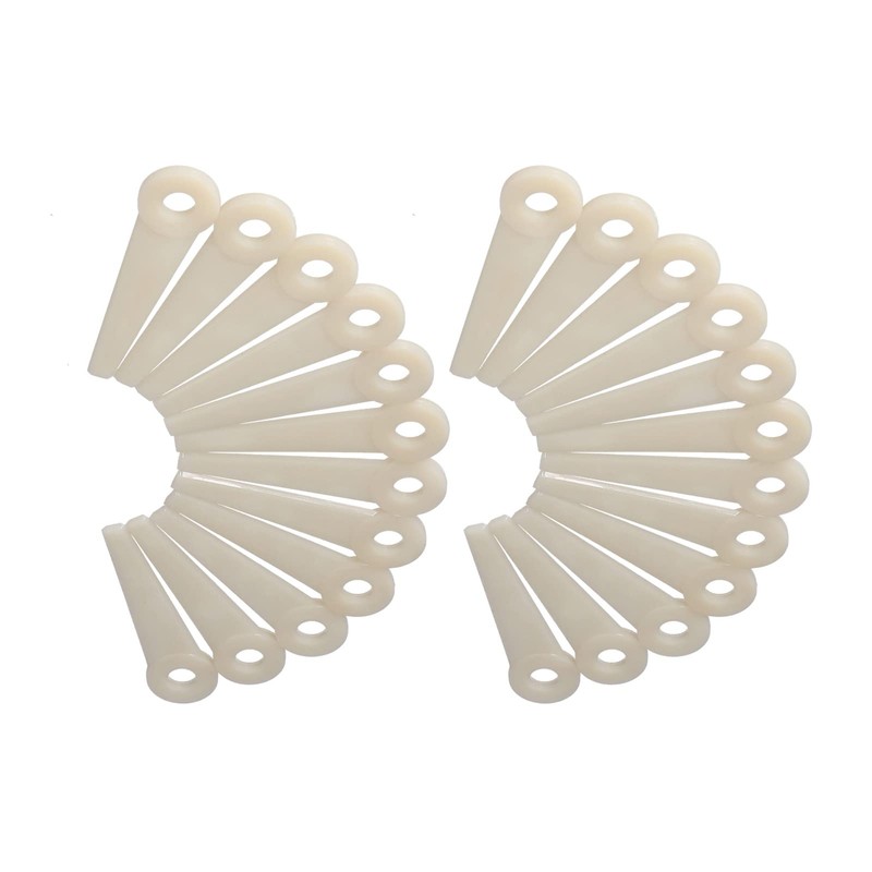 Pack of 24 Plastic Cutting Blades, Plastic Grass Trimmer Blades