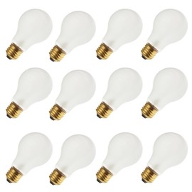 Industrial Performance 25A19 230V, 25 Watt, A19, Medium Screw (E26) Base Light Bulb (12 Bulbs)
