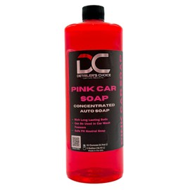 Pink Car Soap - pH-Balanced, Additive-Free Car Wash Soap, Easy Rinse, Scratch Free - Pink Car Wash Soap Safe for Cars, Trucks, Motorcycles, RVs & More (32 oz)