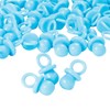Pastel Blue Opaque Pacifier Baby Shower Favors 48 pcs