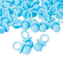 Pastel Blue Opaque Pacifier Baby Shower Favors 48 pcs