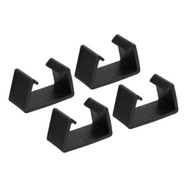 TIXIPEM 4-Pack Patio Furniture Clips, 71mm Sectional Couch Clips, Fixed Connection Chair Fasteners for Module Couch/Patio Furniture [Black]
