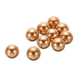 uxcell 10 Pcs Precision Solid Copper Bearing Balls 12mm Pure Copper Ball Spheres for Machinery, Automotive, and DIY (T2 Copper)