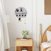 Key Holder for Wall Key Hooks Wall Mounted with Dried