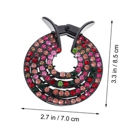 IWOWHERO 2Pcs Hair Bun Maker Clips Fashion Ponytail Holders for Women Durable Accessories for Daily Wear Parties Special Occasions Lightweight Easy to Use for Birthdays Holidays