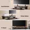 Fenge Dual Monitor Stand, 2 Tiers Monitor Riser for Desk,
