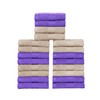 Ample Decor Wash Cloths Pack of 20 100% Cotton 600
