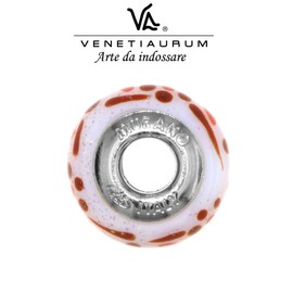 Venetiaurum - Charm-Anhänger aus Original-Muranoglas und Silber 925 - Schmuck"Made in Italy“