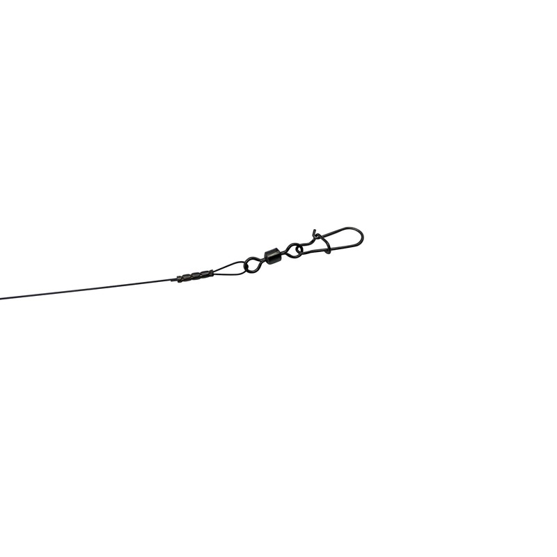 PetrisCatch Set of 5 Titanium Leaders with Carabiner, 25 cm,