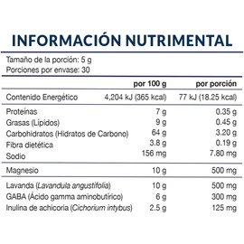 Citrato de Magnesio en Polvo Nartex Wellness Sabor Mora Azul 150g (30 porciones) Con Glicinato, GABA y Lavanda Suplemento Alimenticio para el Bienestar Nocturno
