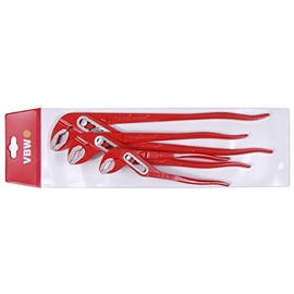966021 Waterpump Plier Set 3 Pcs in Red Lacquered/Polished