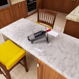 Livelynine Marble Wallpaper Peel and Stick Countertops for Kitchen Waterproof Vinyl Countertop Contact Paper for Desk Cover Dresser Top Counter Top Covering Table Sticker 15.8x78.8 Inch