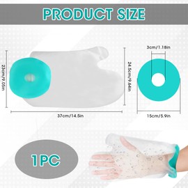 Waterproof Cast Cover Arm, Reusable Cast Protectors for Shower, Plaster Hand Sleeve Dressing Protection for Wound Bandage Care Supplies (Adult)